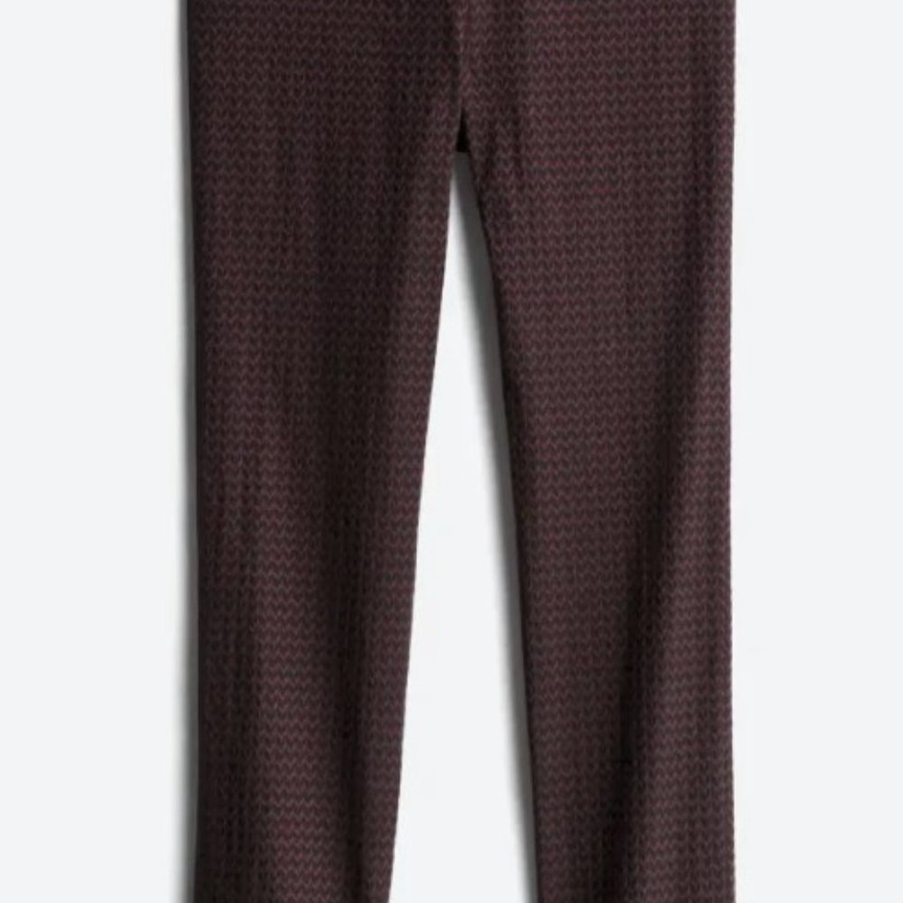 ERICA TAYLOR Gabriella Printed Jacquard Straight Leg Pant - Medium